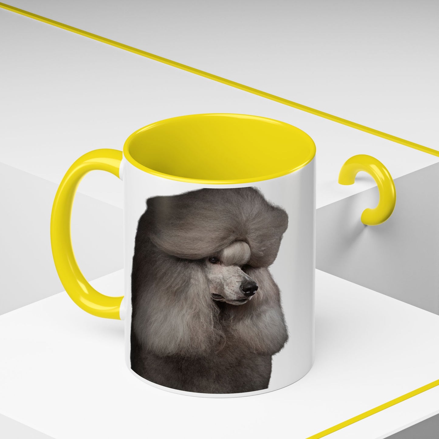 Poodle Head 2-Tone Coffee Mug