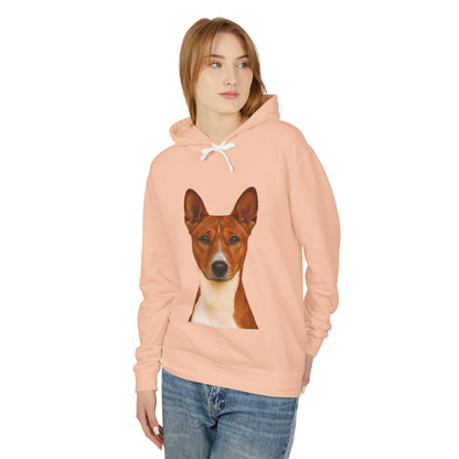 Basenji Head Unisex Lightweight Hoodie