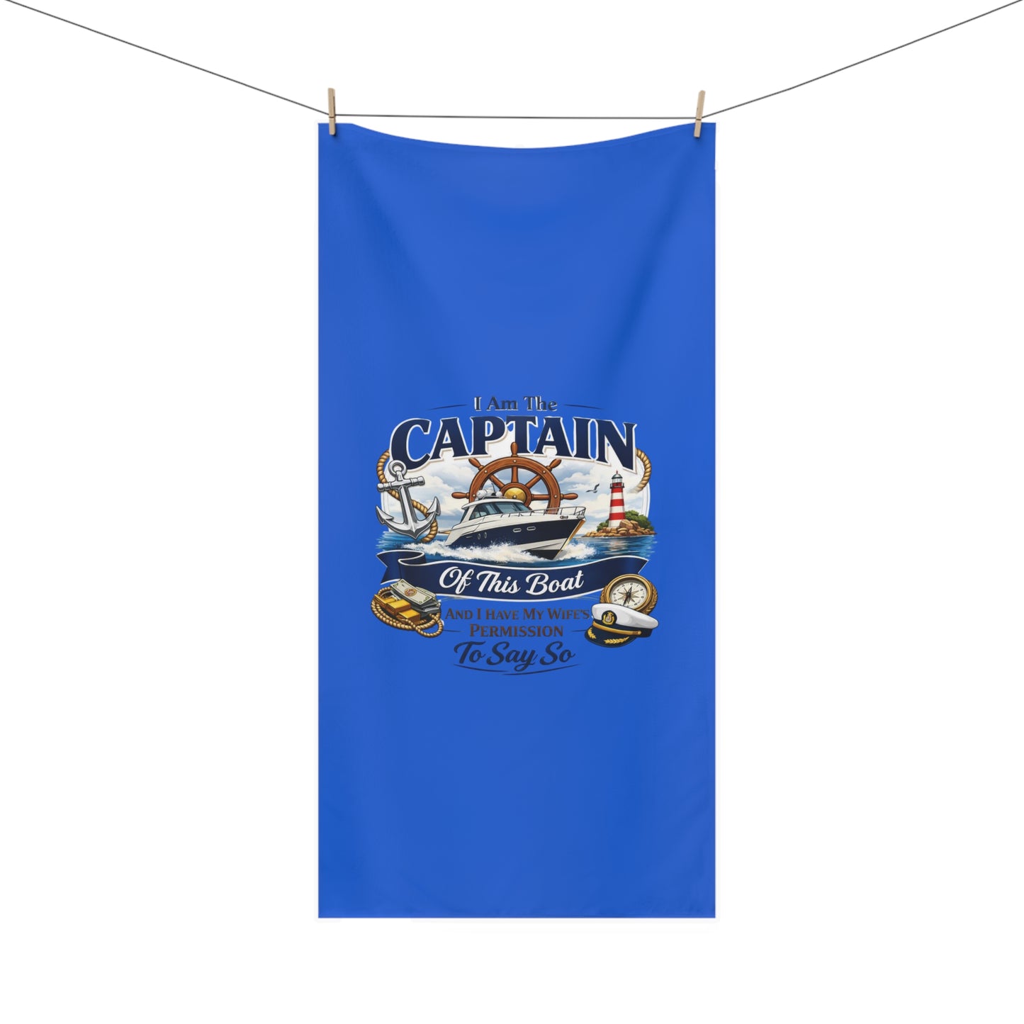 Captain Mink-Cotton  Beach Towel