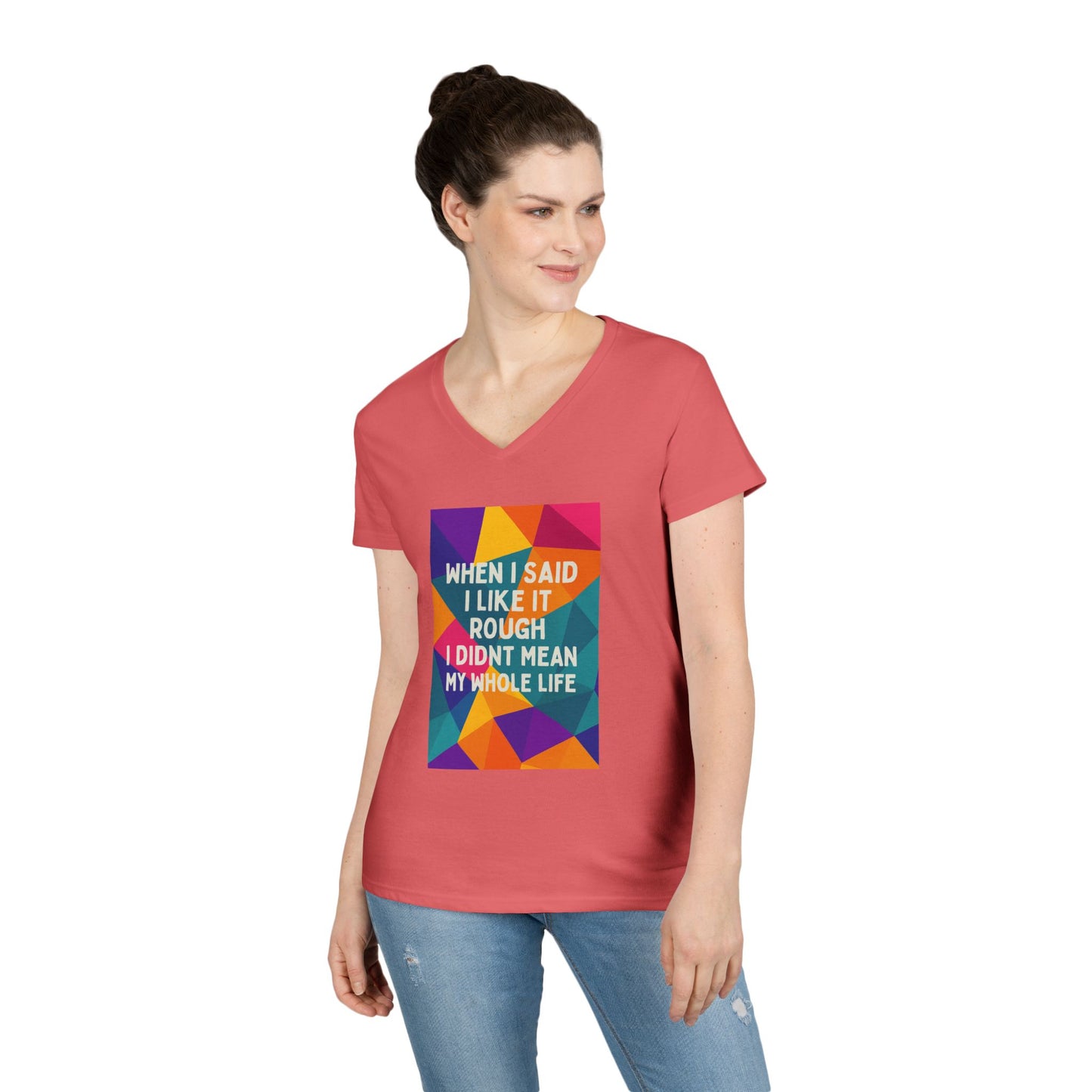 Like It Rough Women's V-Neck T-Shirt