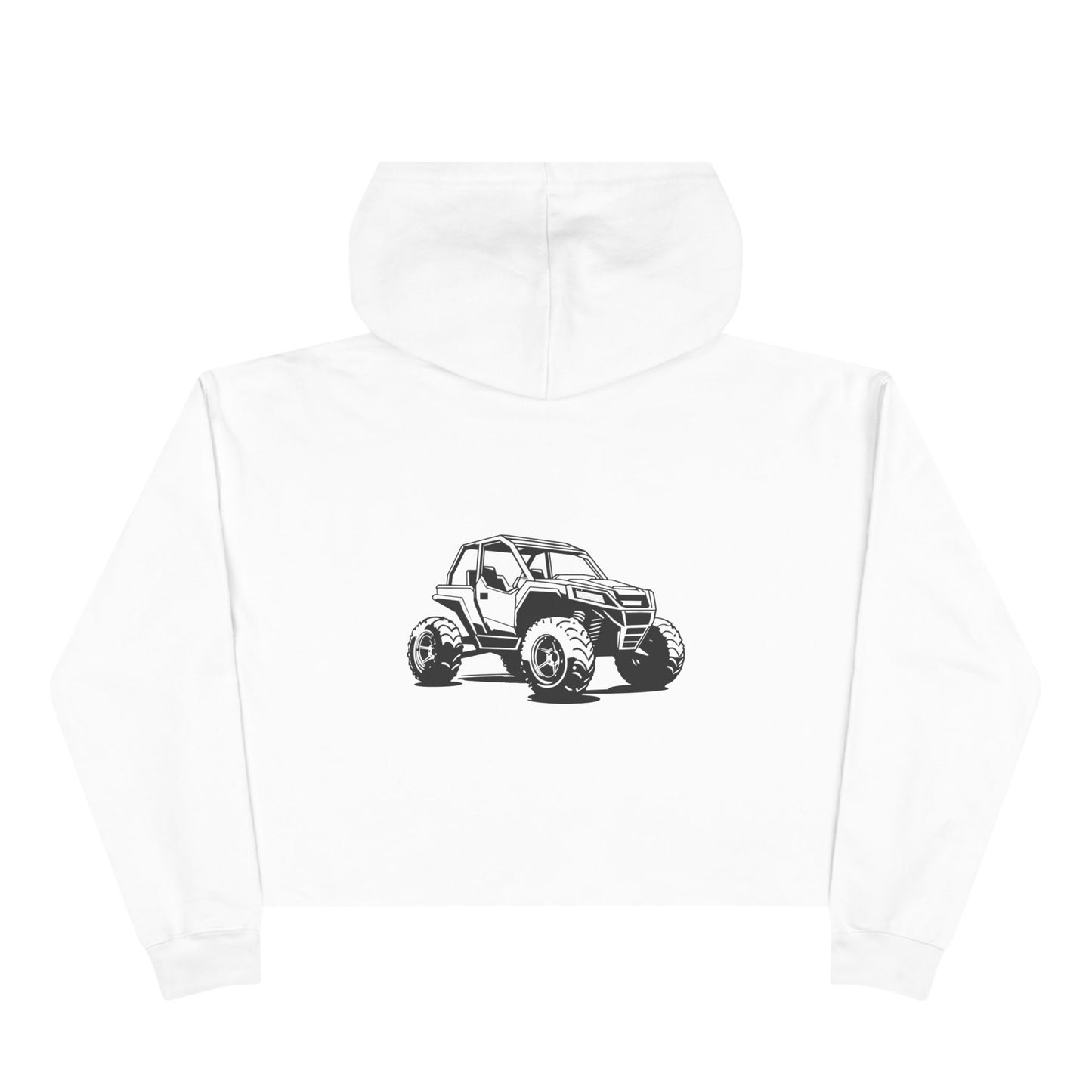 Off The Beaten Path Side By Side Women's Crop Hoodie