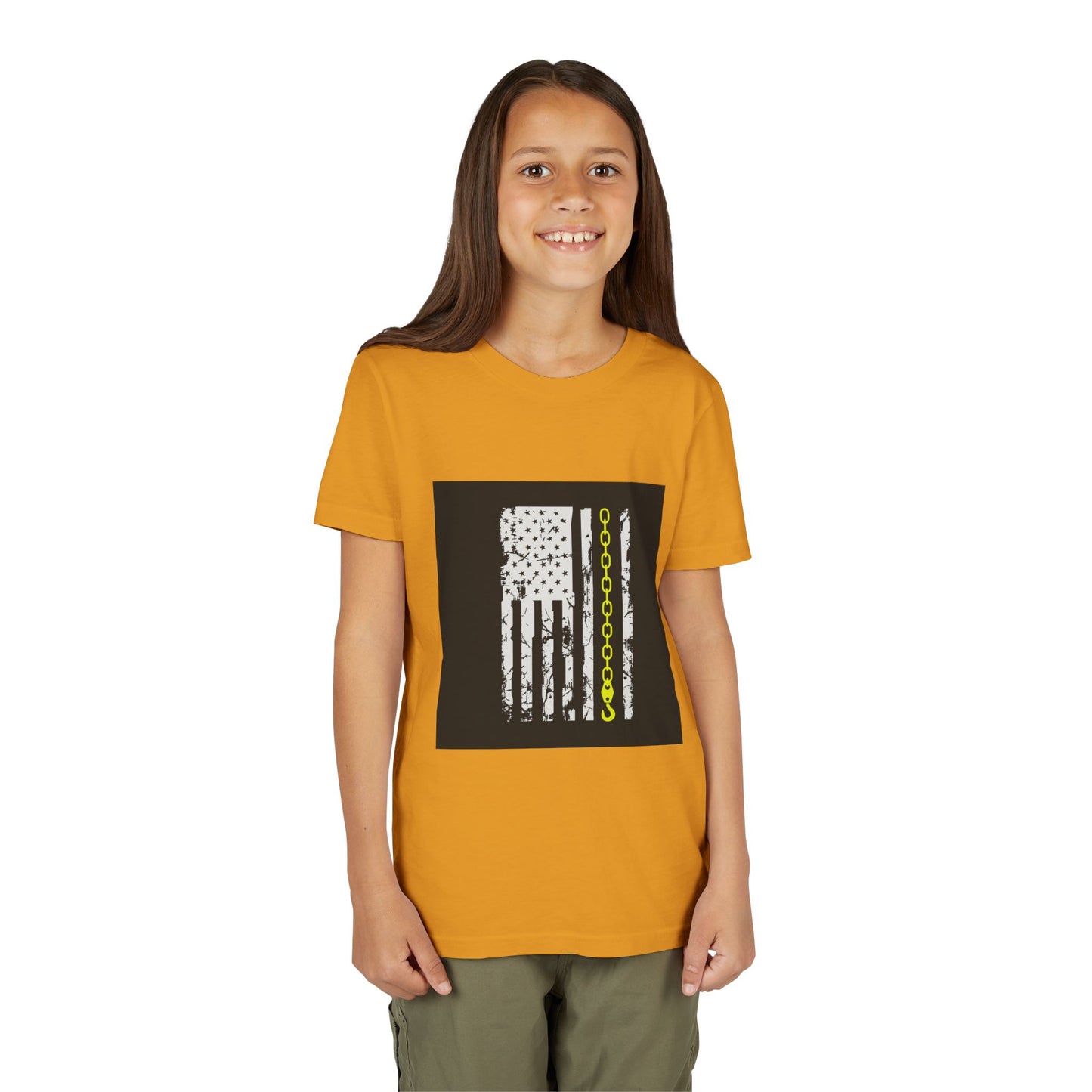 Thin Yellow Line Youth Unisex Short Sleeve Crewneck Tee