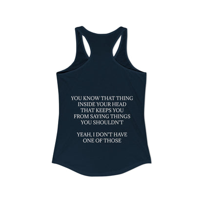 No Filter Women's Racerback Tank