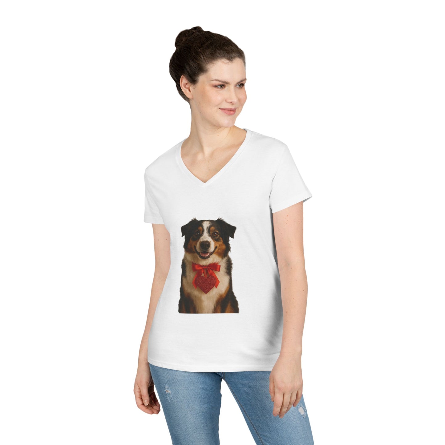 Cupid's Companion Aussie Women's V-Neck T-Shirt
