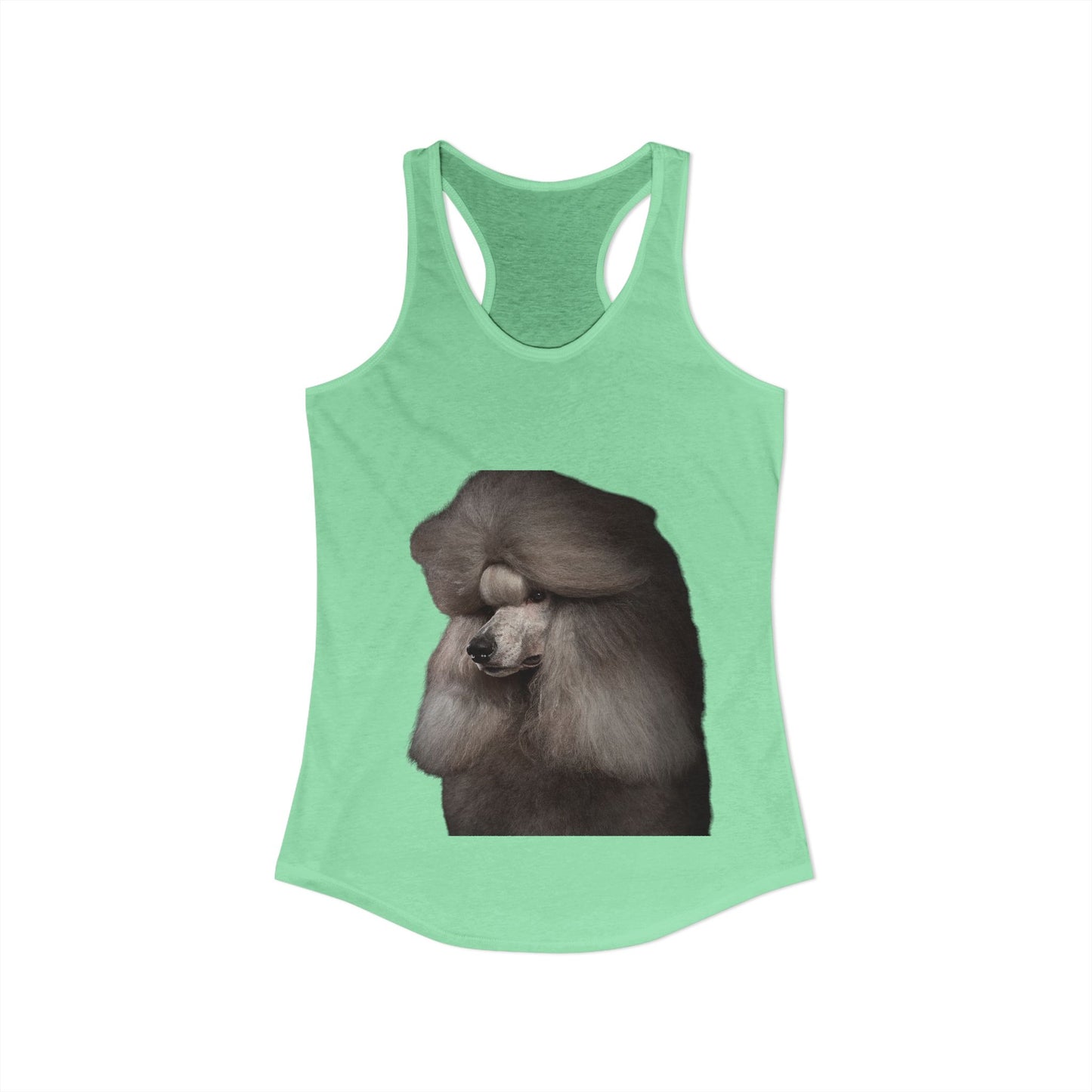 Poodle Head Women's Racerback Tank