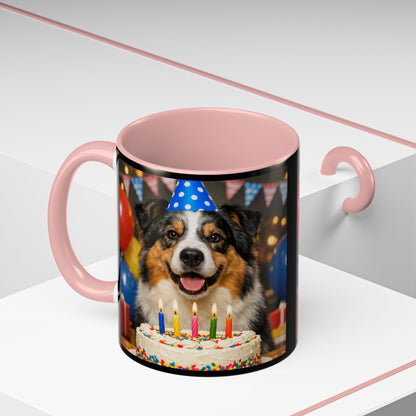 Birthday Buddy Aussie 2-Tone Coffee Mug