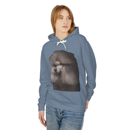 Poodle Head Unisex Lightweight Hoodie