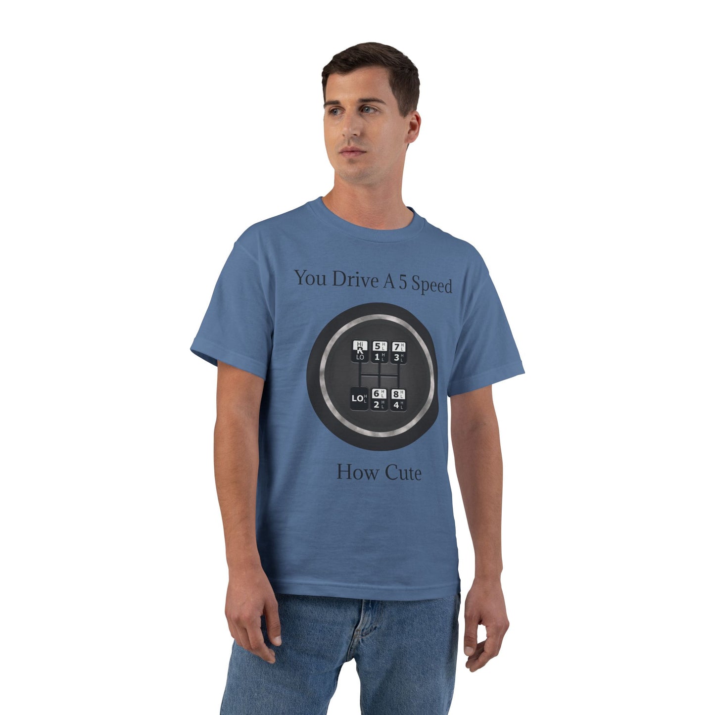 5 Speed How Cute Men's Short-Sleeve Crewneck Tee