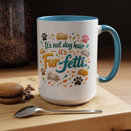 Fur-Fetti Dog 2-Tone Coffee Mug