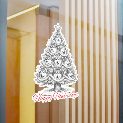 Happy Howl-idays Vinyl Decal