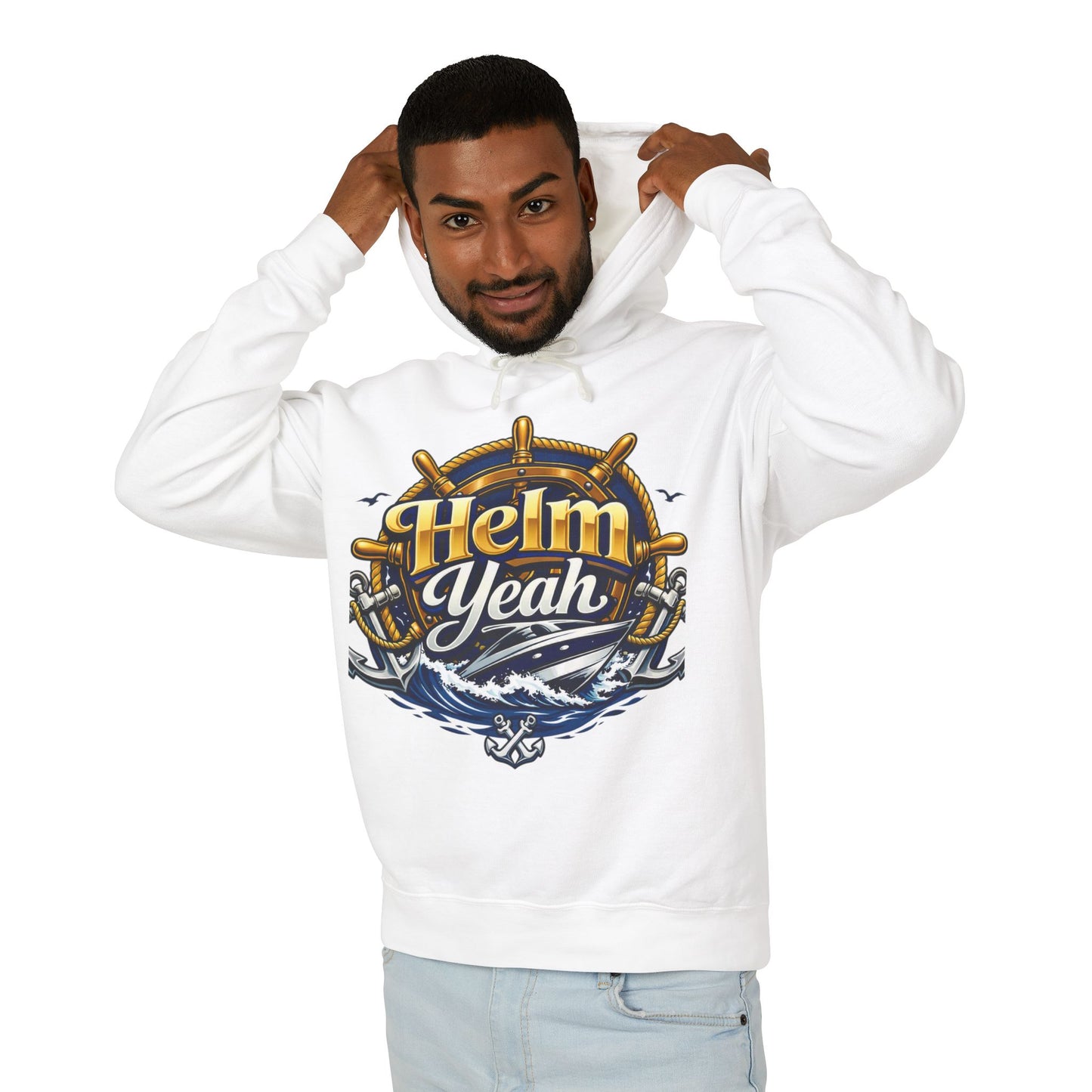 Helm Yeah Unisex Lightweight Hoodie