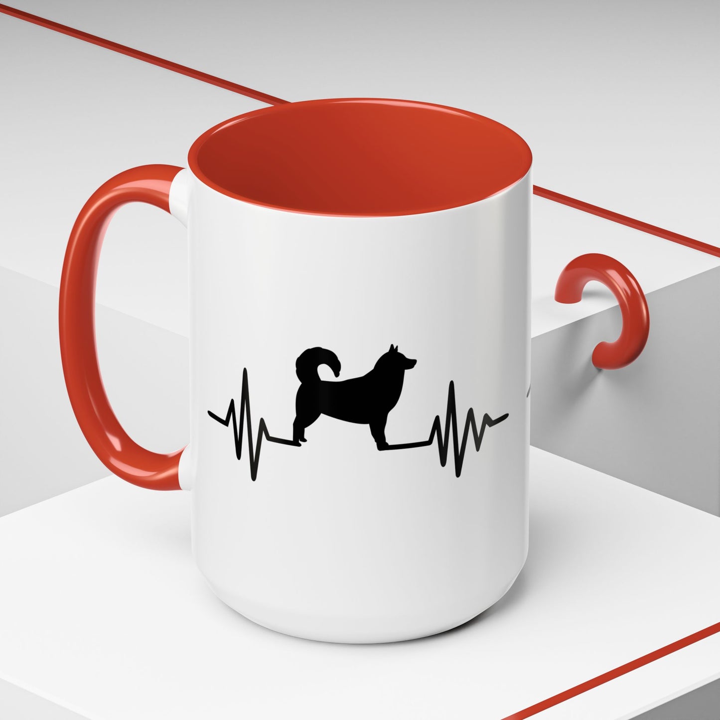 My Heart Beats For Malamutes 2-Tone Coffee Mug