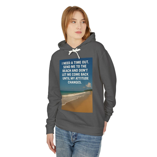 Time Out Unisex Lightweight Hoodie
