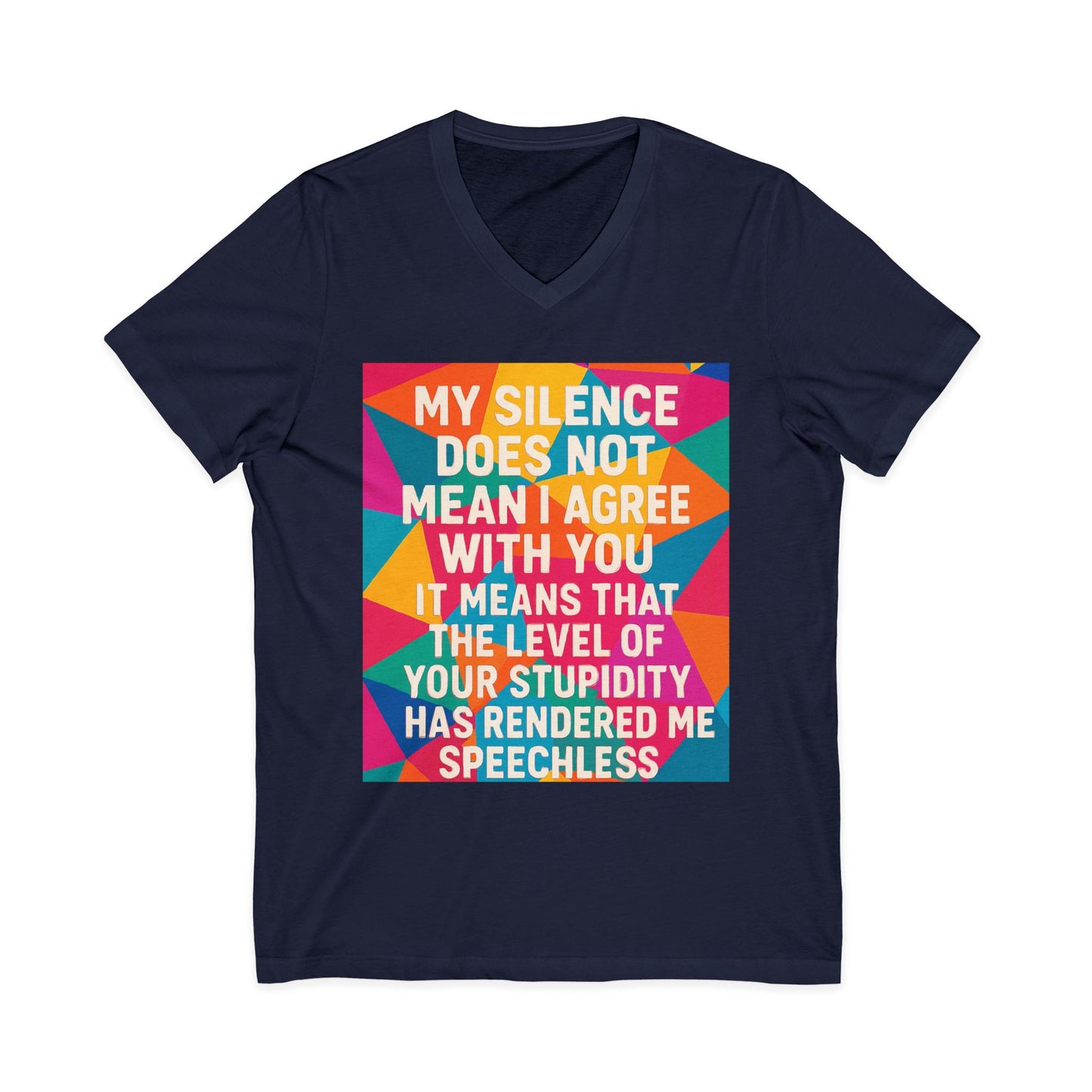 Speechless Unisex Short Sleeve V-Neck Tee