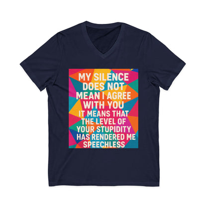 Speechless Unisex Short Sleeve V-Neck Tee