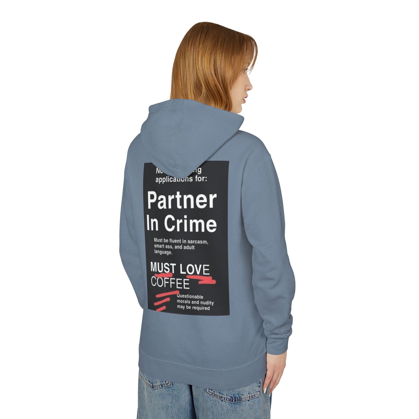 Partner In Crime Unisex Lightweight Hoodie