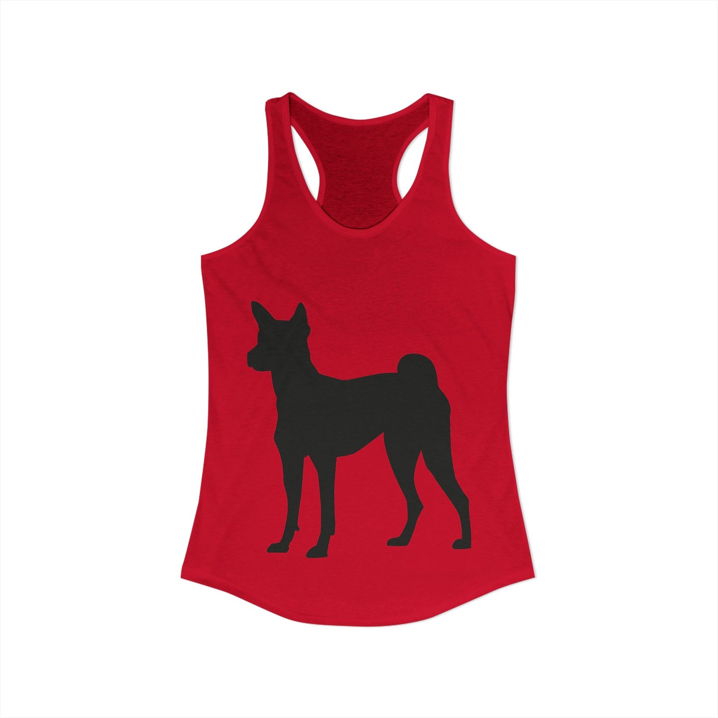 Basenji Silhouette Women's Racerback Tank