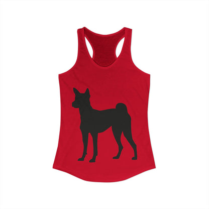 Basenji Silhouette Women's Racerback Tank