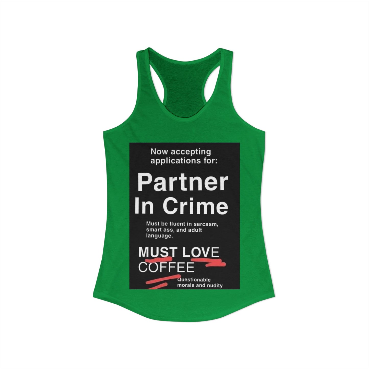 Partner In Crime Women's Racerback Tank