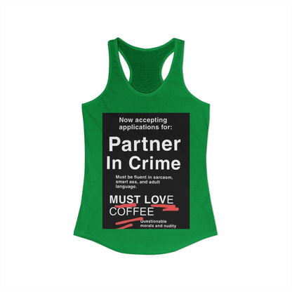 Partner In Crime Women's Racerback Tank