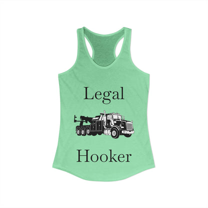 Legal H**ker Heavy Tow Truck Women's Racerback Tank