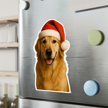 Santa Paws Golden Vinyl Decal