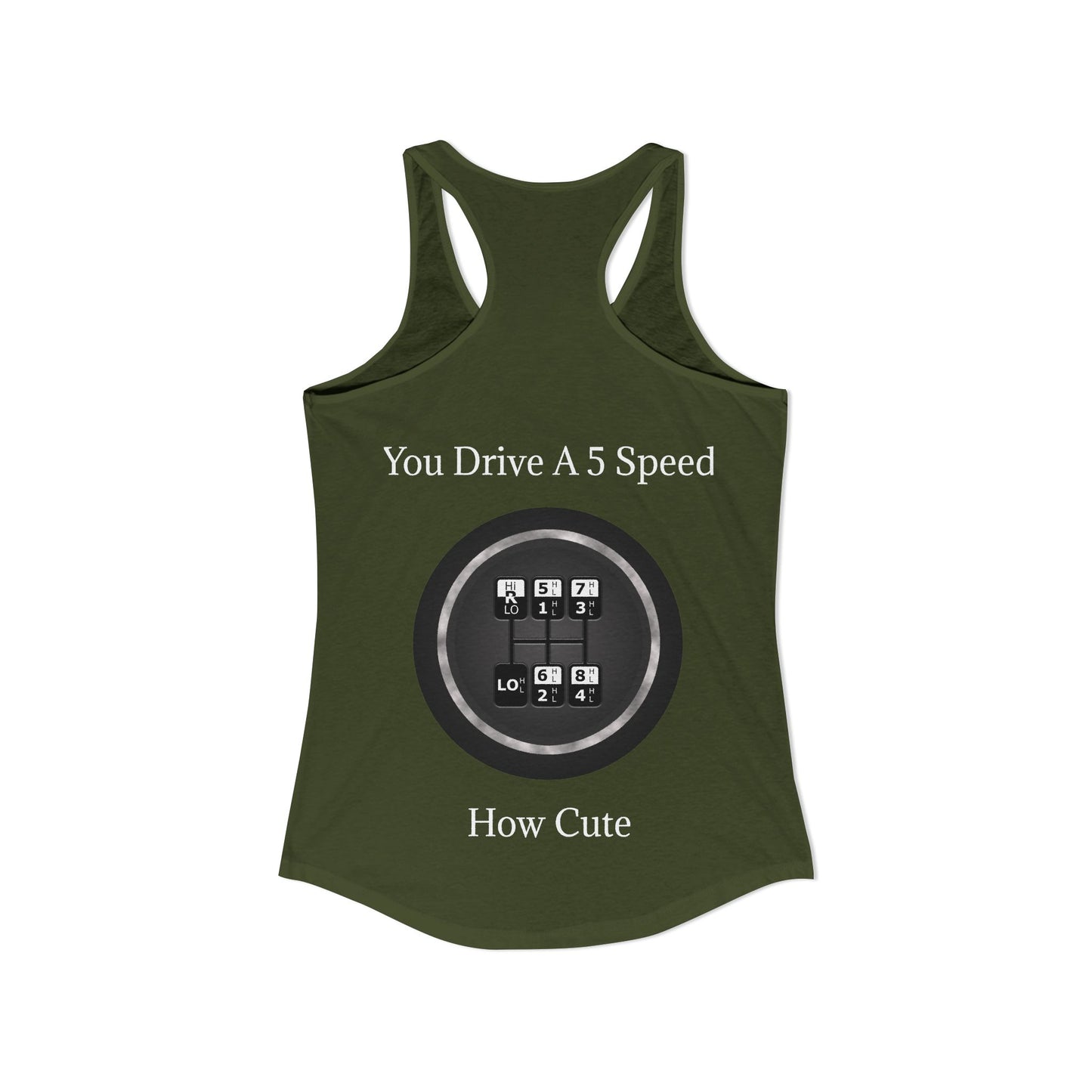 5 Speed How Cute Women's Racerback Tank