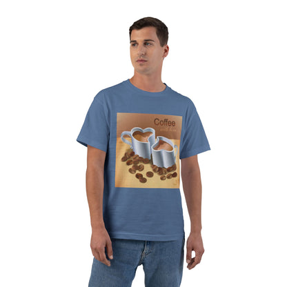Coffee With Love Men's Short-Sleeve Crewneck Tee