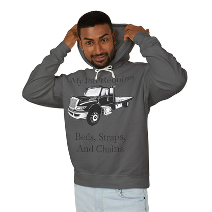 Beds, Straps, And Chains Unisex Lightweight Hoodie