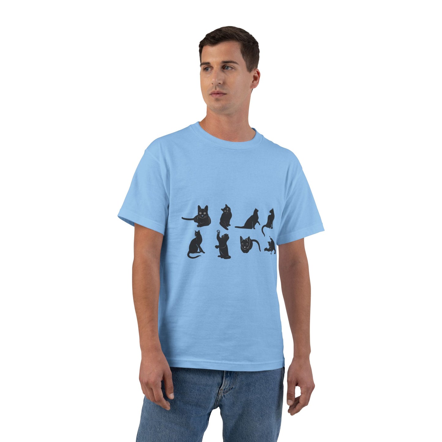 Cats Men's Short-Sleeve Crewneck Tee