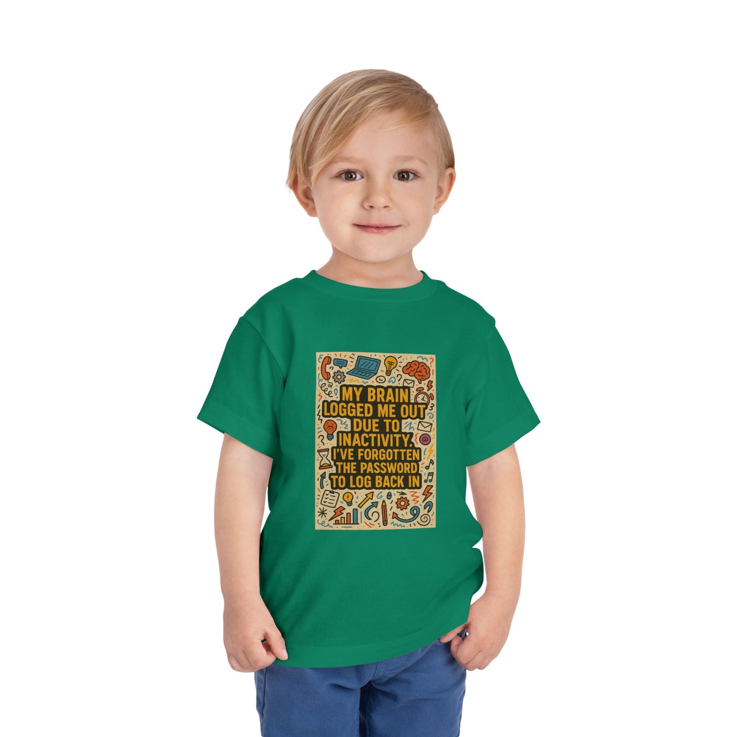 Logged Out Toddler Unisex Short Sleeve Crewneck Tee
