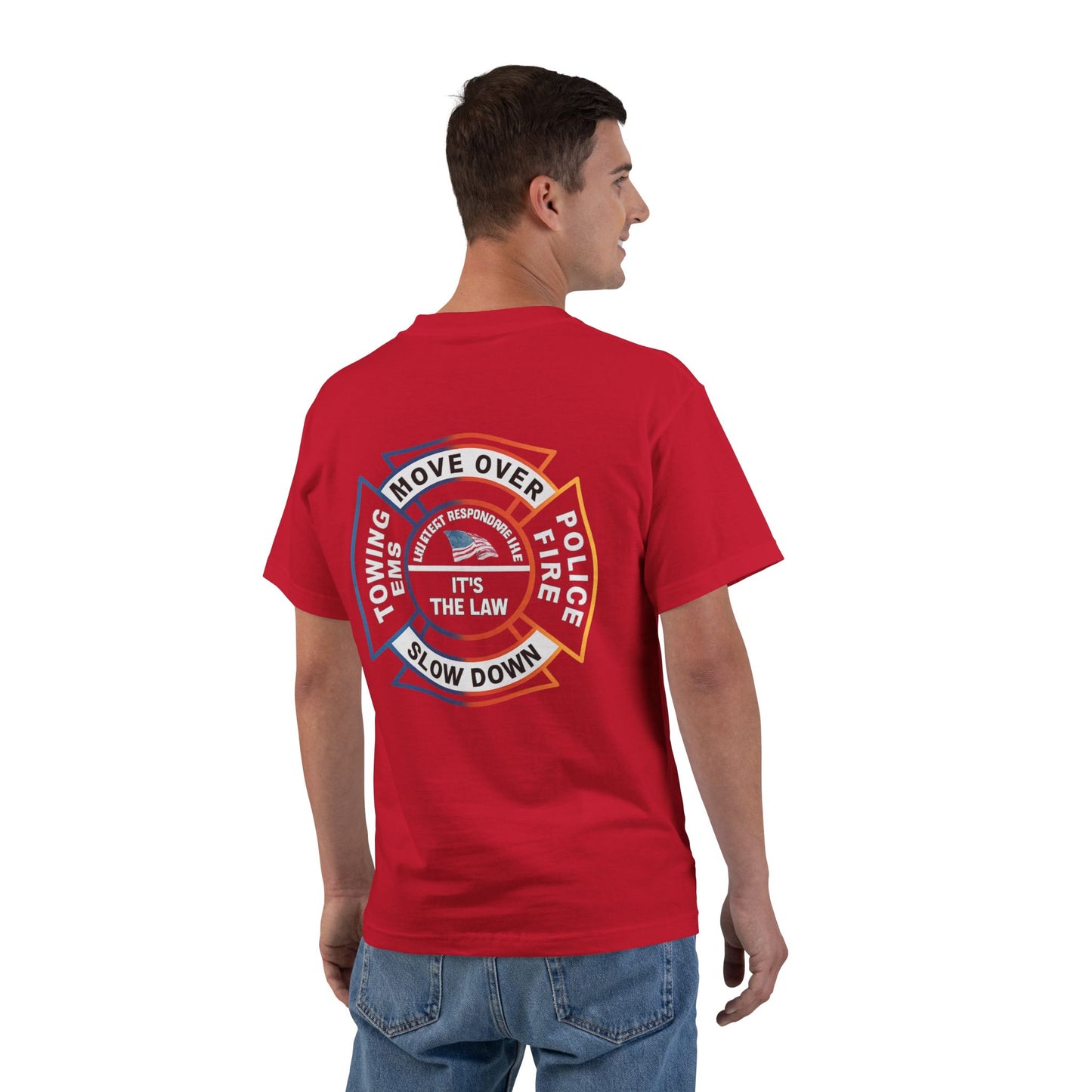 Let First Responders Live Men's Short-Sleeve Crewneck Tee