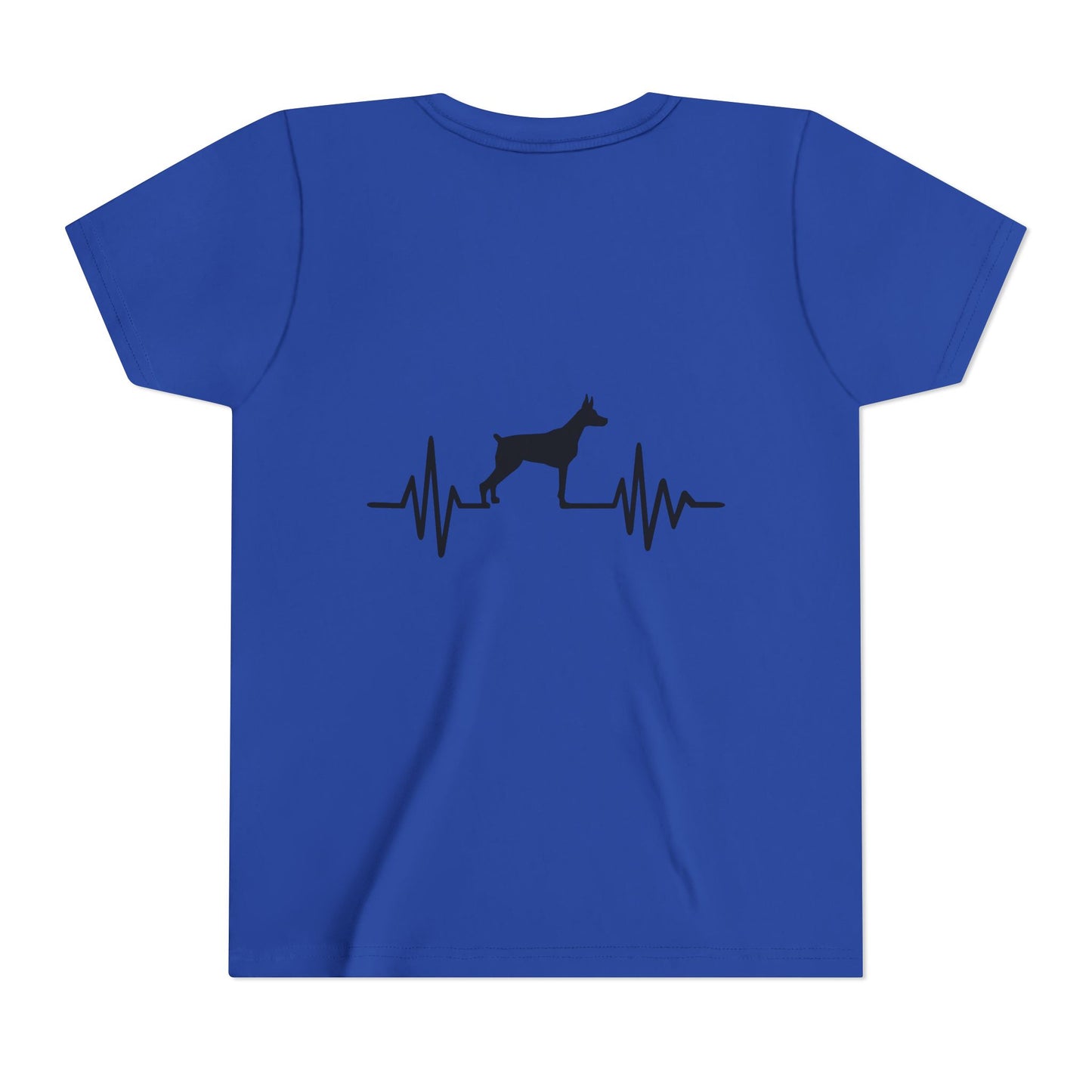 My Heart Beats For Dobermans Youth Unisex Short Sleeve Crewneck Tee