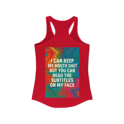 Subtitles Women's Racerback Tank