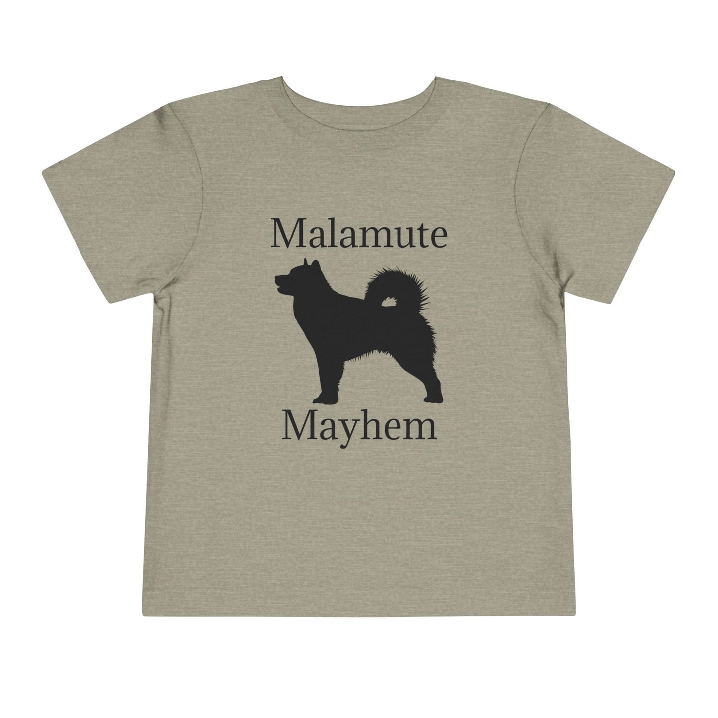 Malamute Mayhem Toddler Unisex Short Sleeve Crewneck Tee
