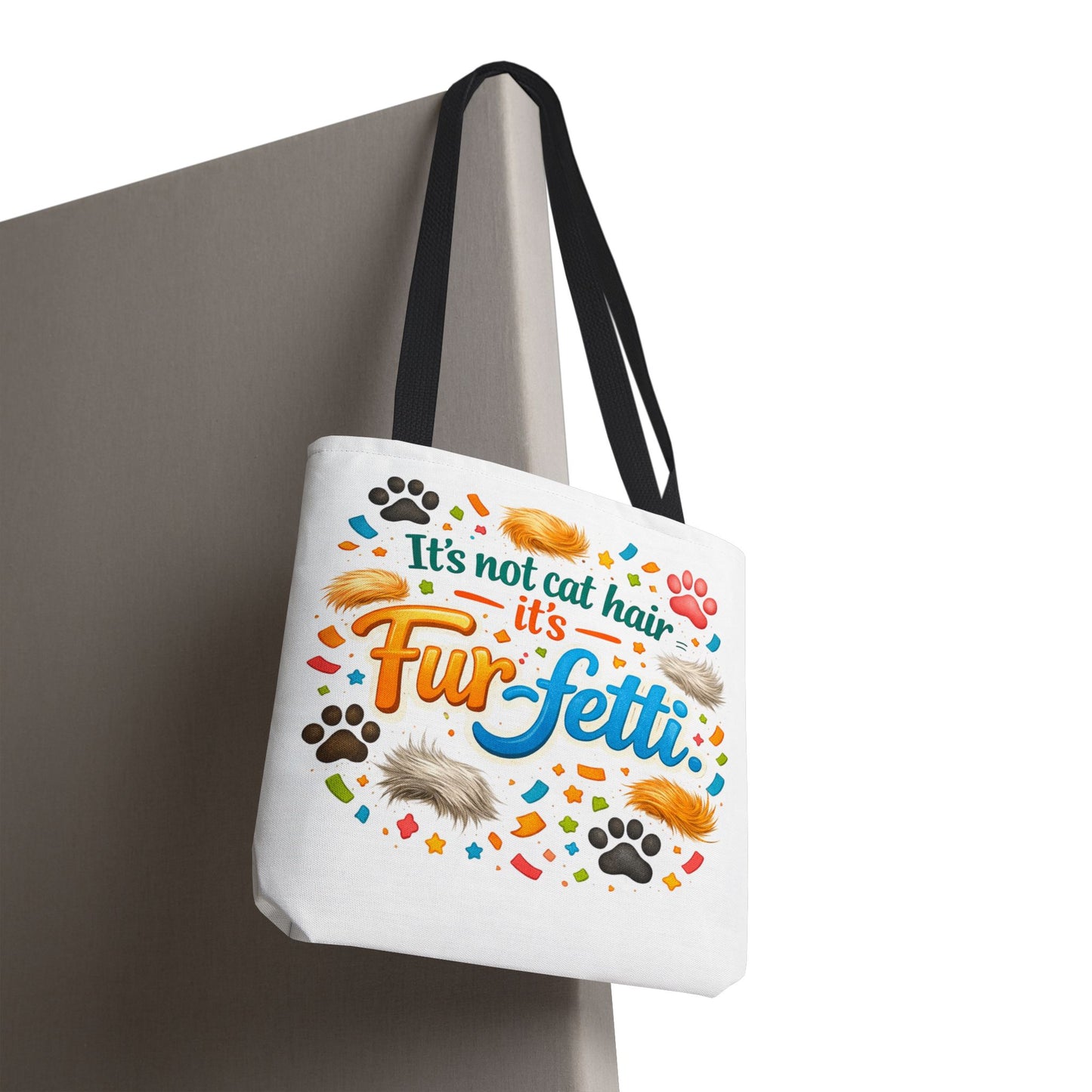 Fur-Fetti Cat Tote Bag