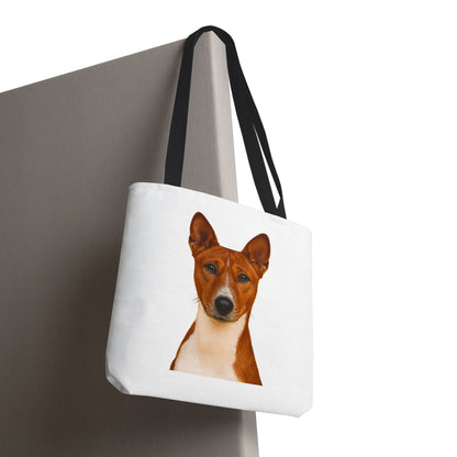 Basenji Head Tote Bag