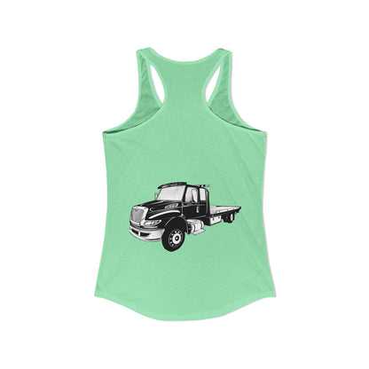 Flatbed Tow Truck Women's Racerback Tank