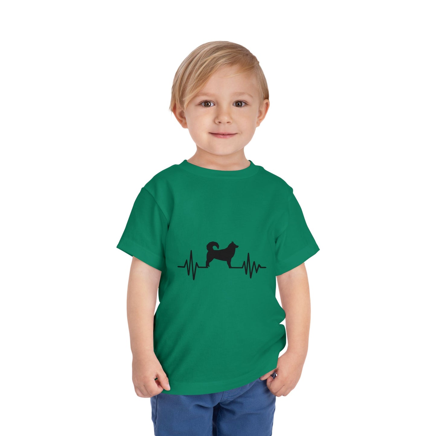 My Heart Beats For Malamutes Toddler Unisex Short Sleeve Crewneck Tee