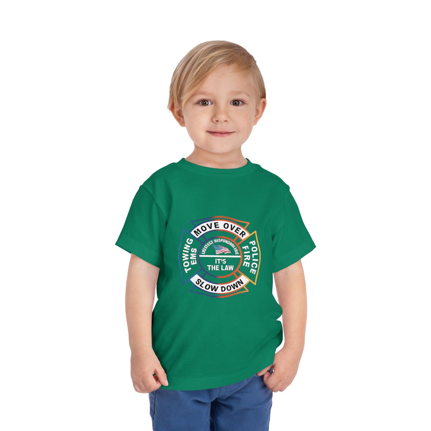 Let First Responders Live Toddler Unisex Short Sleeve Crewneck Tee