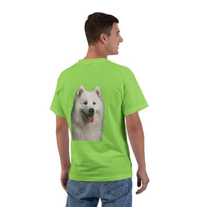 Samoyed Head Men's Short-Sleeve Crewneck Tee