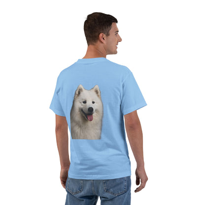 Samoyed Head Men's Short-Sleeve Crewneck Tee
