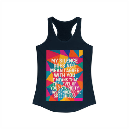Speechless Women's Racerback Tank