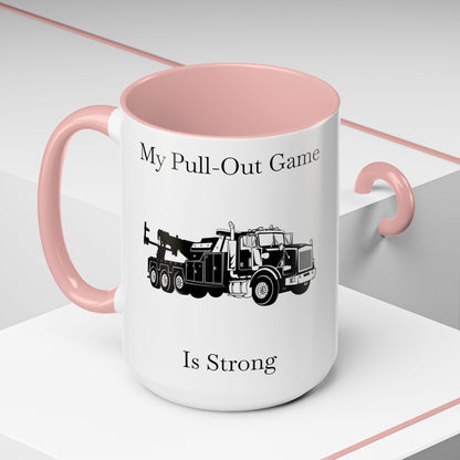 Pull Out Heavy Tow Truck 2-Tone Coffee Mug