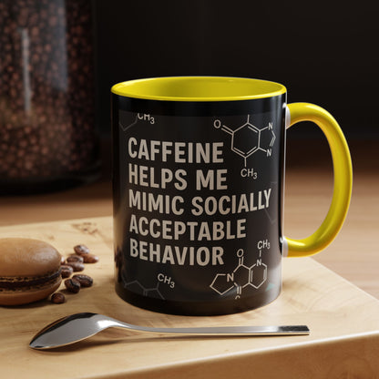 Socially Acceptable 2-Tone Coffee Mug