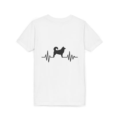 My Heart Beats For Malamutes Youth Unisex Short Sleeve Crewneck Tee