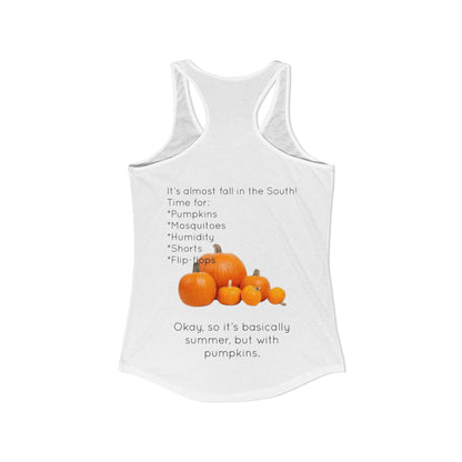 Fall In The South Women's Racerback Tank
