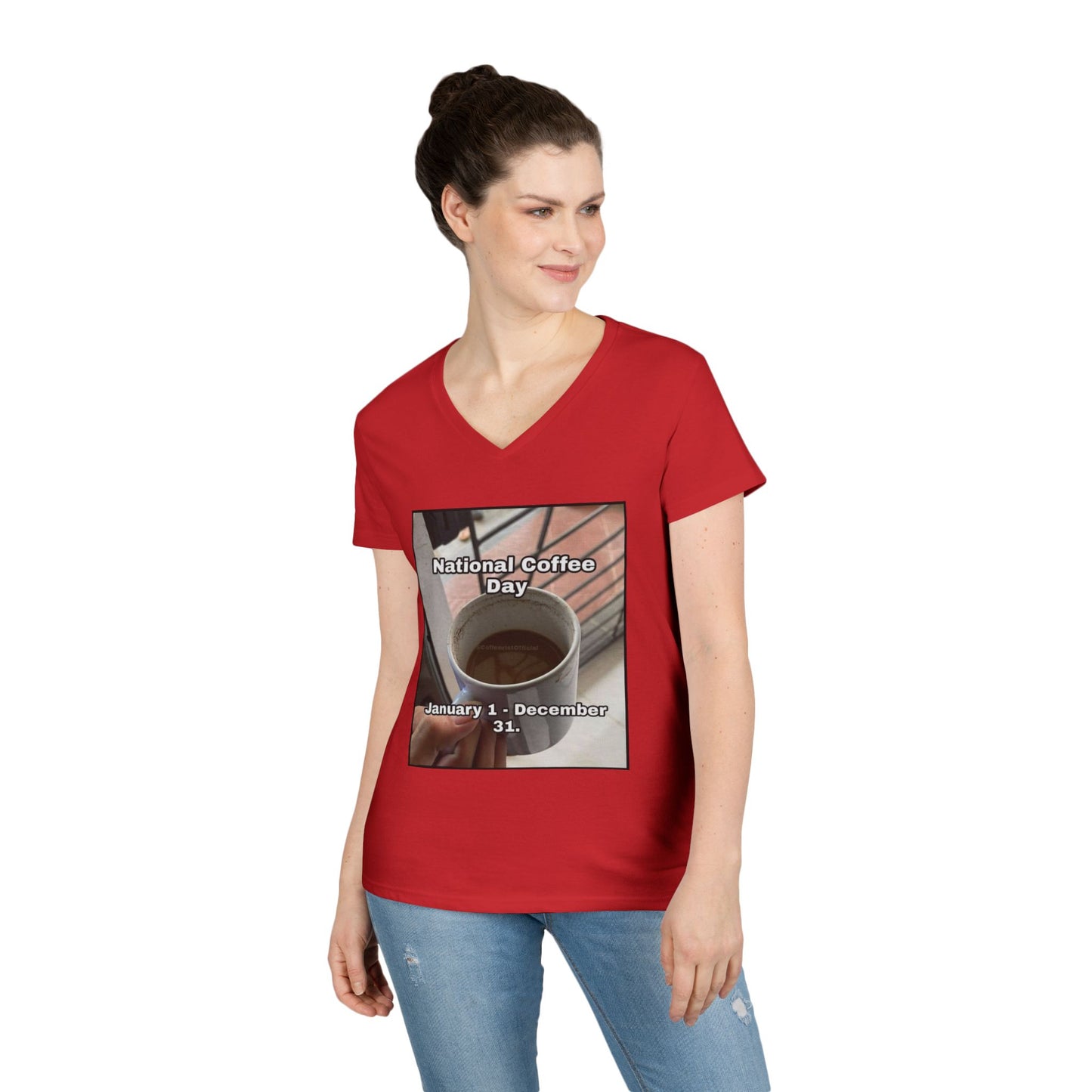 National Coffee Day Women's V-Neck T-Shirt