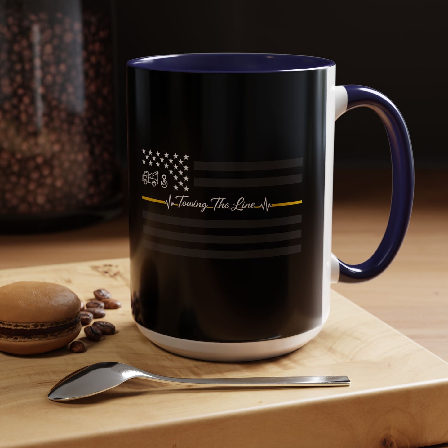 Thin Yellow Line 2-Tone Coffee Mug