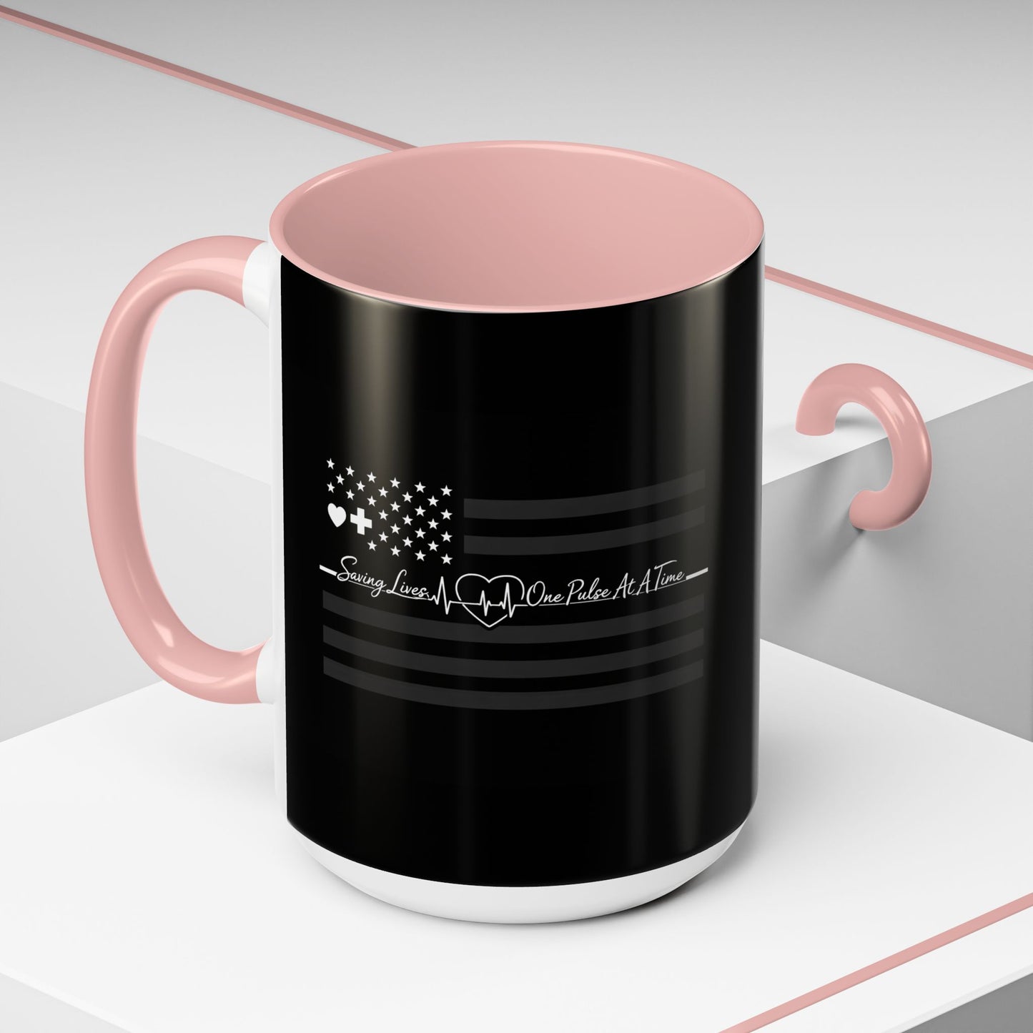 Thin White Line 2-Tone Coffee Mug